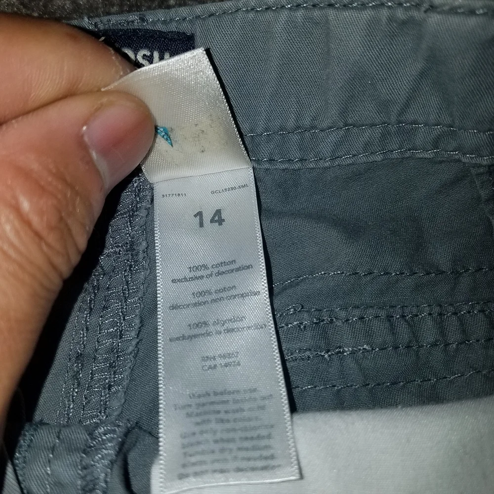 Oshkosh B'gosh Kids Cargo Shorts 14 Green. - Picture 5 of 5